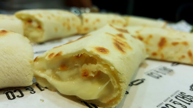 food blogger dubai saj & co cheese wrap