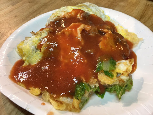 Oyster omelette at Hai-Pu