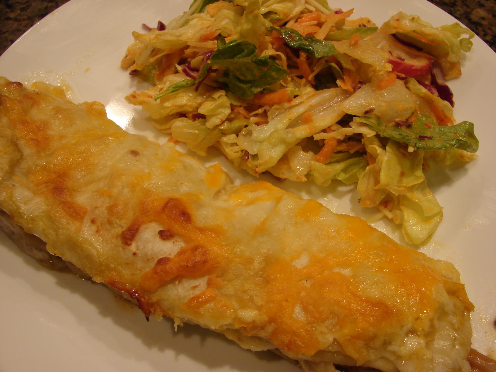 A Bear in the Kitchen Honey Lime Pork Enchiladas