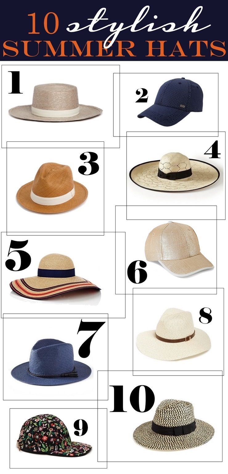 banana republic summer hats
