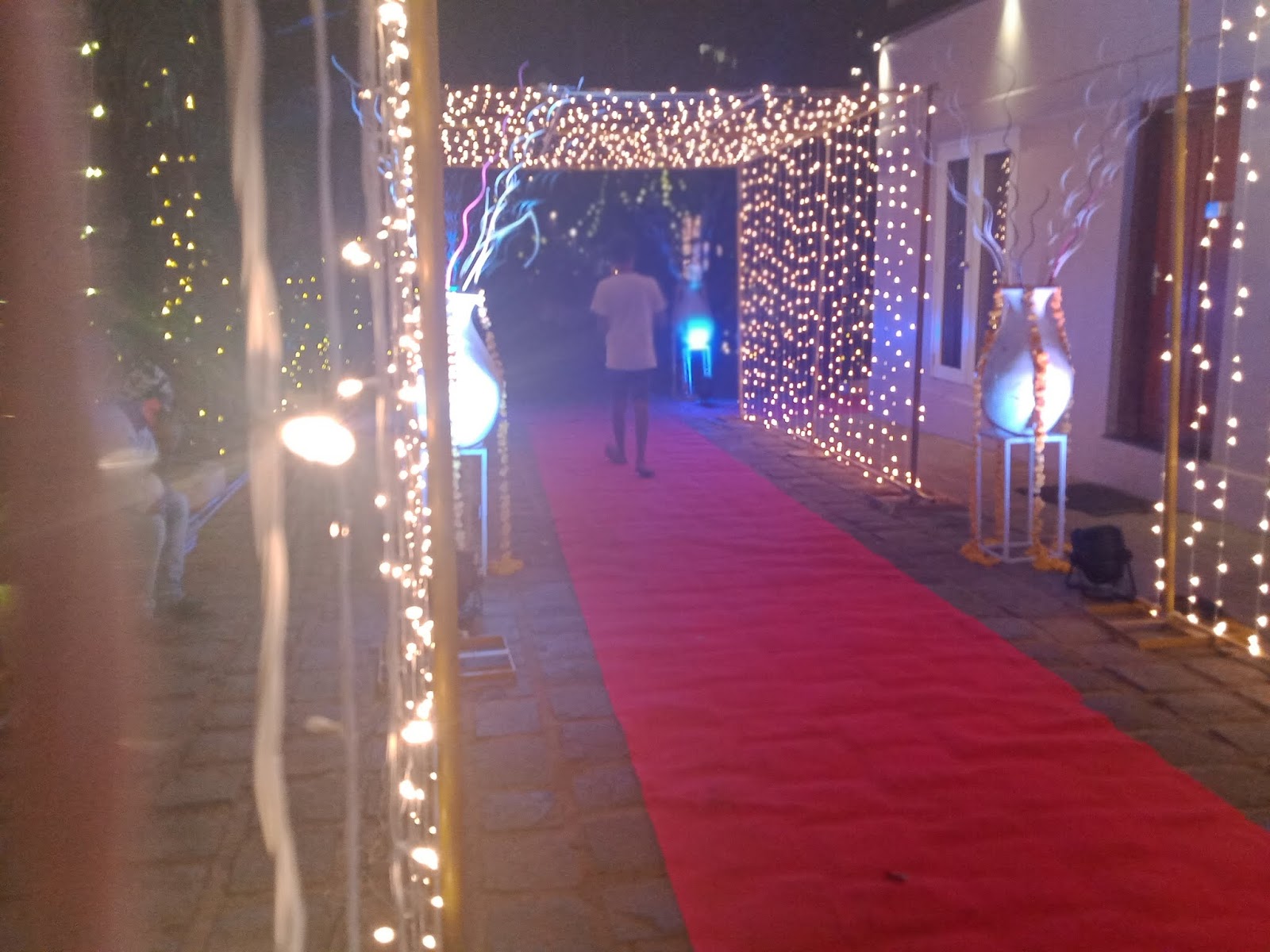 mirchi tunel stage decoration for wedding 