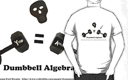 Dumbbell Algebra T Shirt