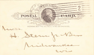 Postkarte der Firma Wesendonck, Lorenz & Co. vom 18. April 1893