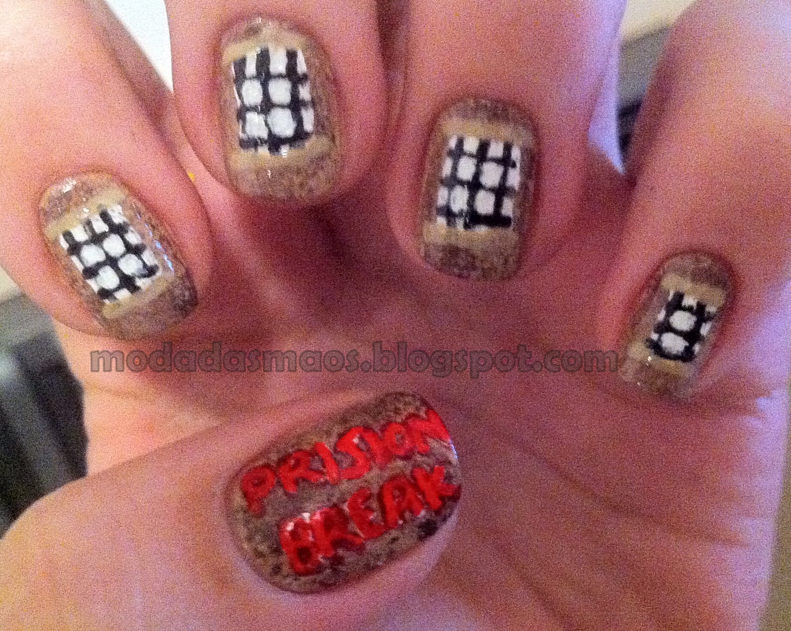Otome Nail Art Nail Art Prison Break