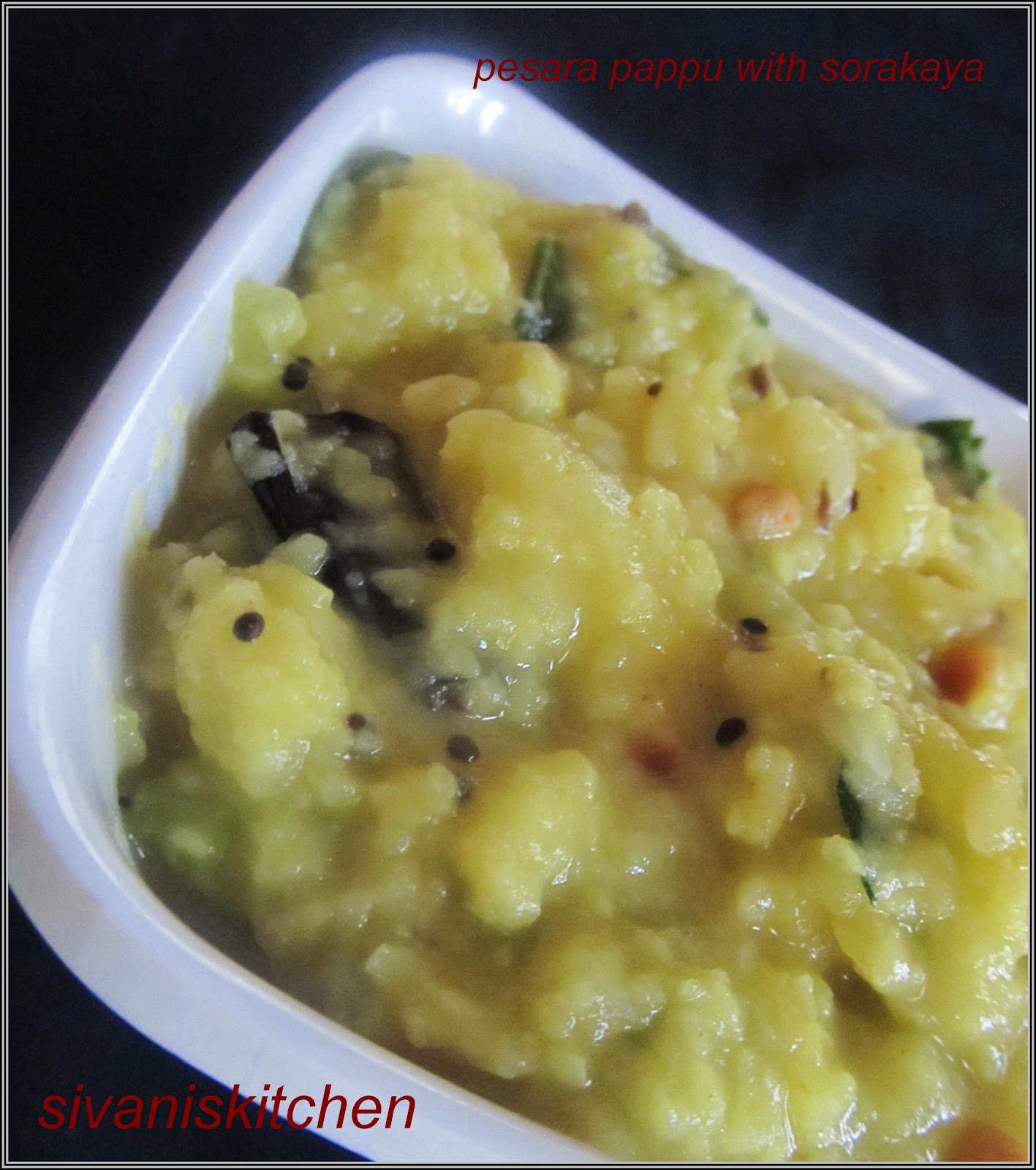 Sivani's Kitchen Bottle Gourd Dal With Yellow Moong Dal