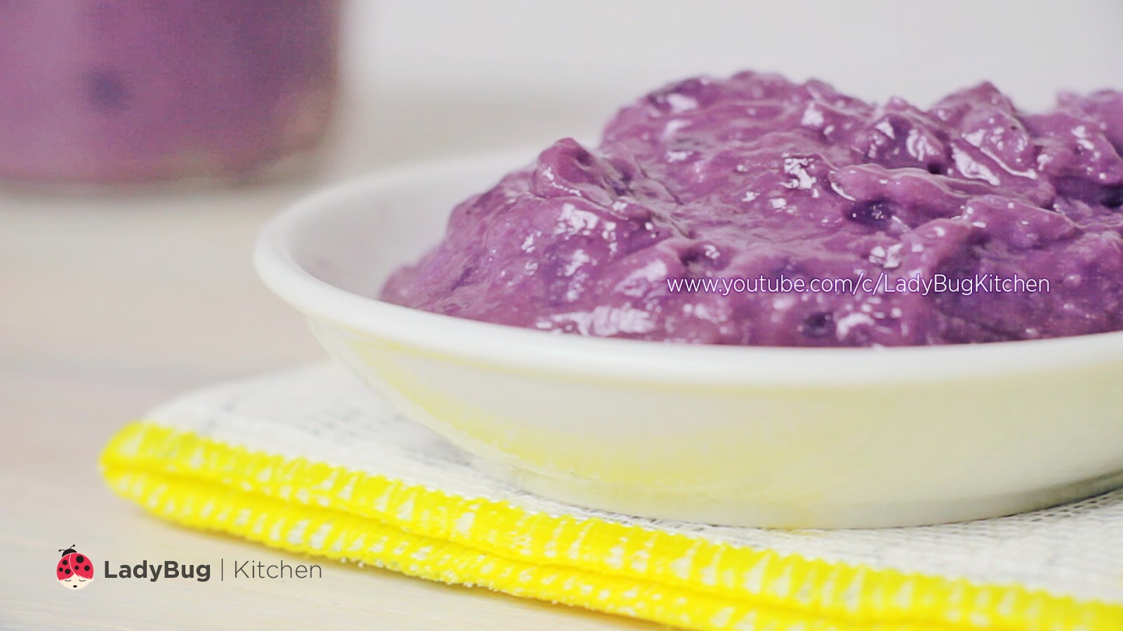 How to make Ube Halaya Purple Yam Jam (less sugar) LadyBug Kitchen