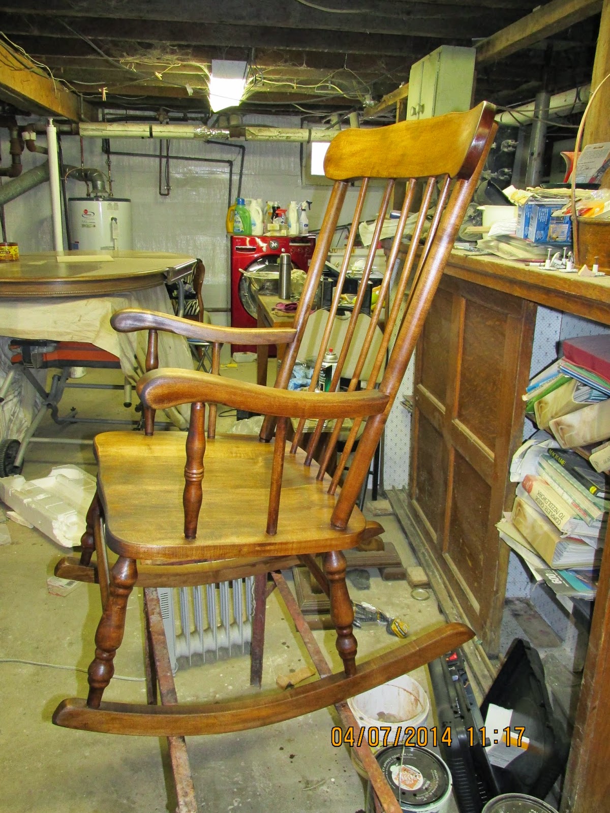 Repurpose/Refinishing projects Refinishing a rocking chair