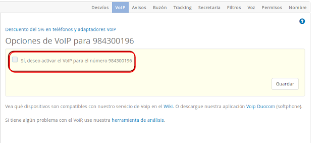 activar voip activar voip