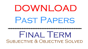 Vu final term paper pattern 2019 image
