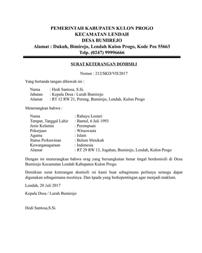 Cara membuat surat keterangan domisili untuk daftar BPJS ...