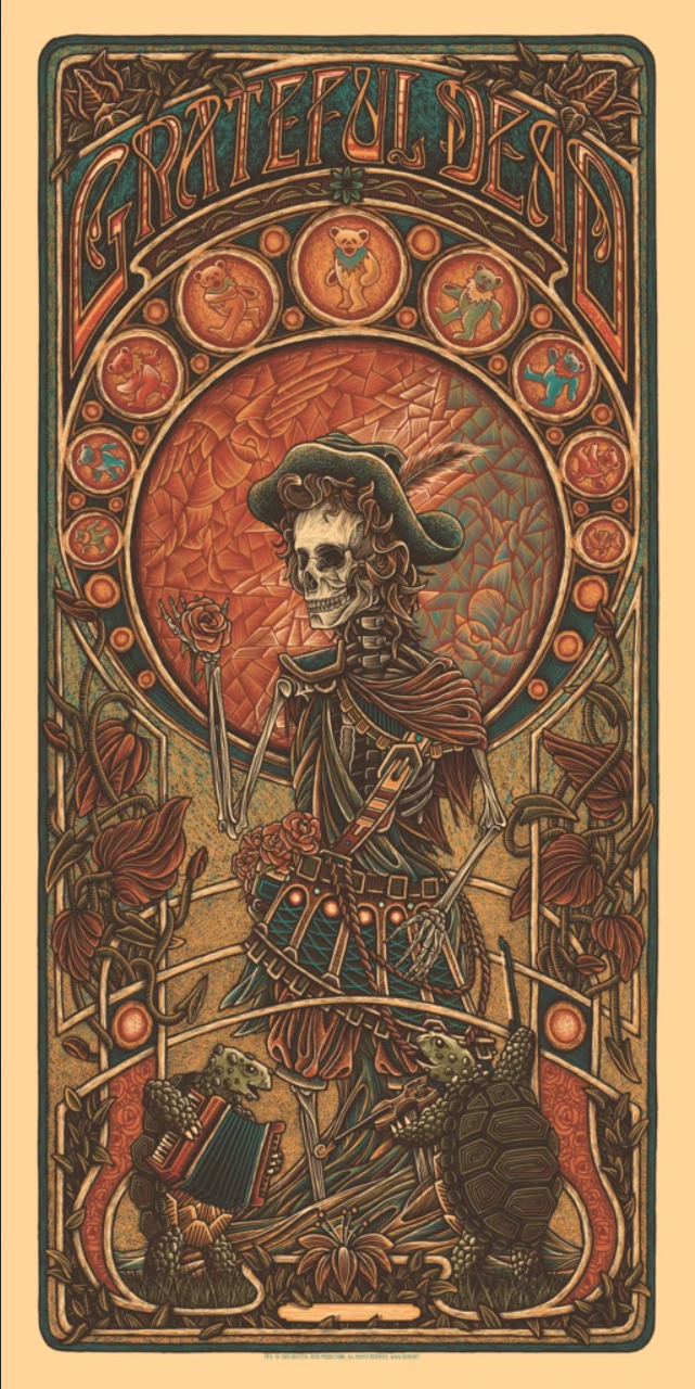 INSIDE THE ROCK POSTER FRAME BLOG Grateful Dead Jack Straw by Luke