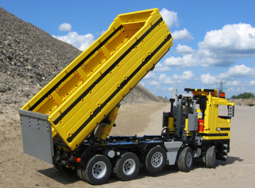 Gambar Mobil Dam Truk Gambar Mobil Dump Truck-kuning belakang