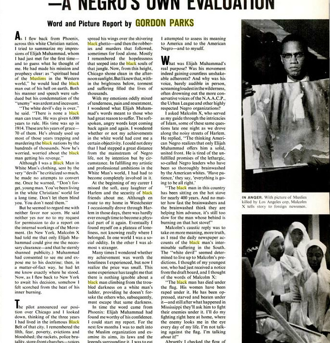 Bint Photobooks On Internet Life Magazine Gordon Parks Black Muslims Malcolm X Photojournalism