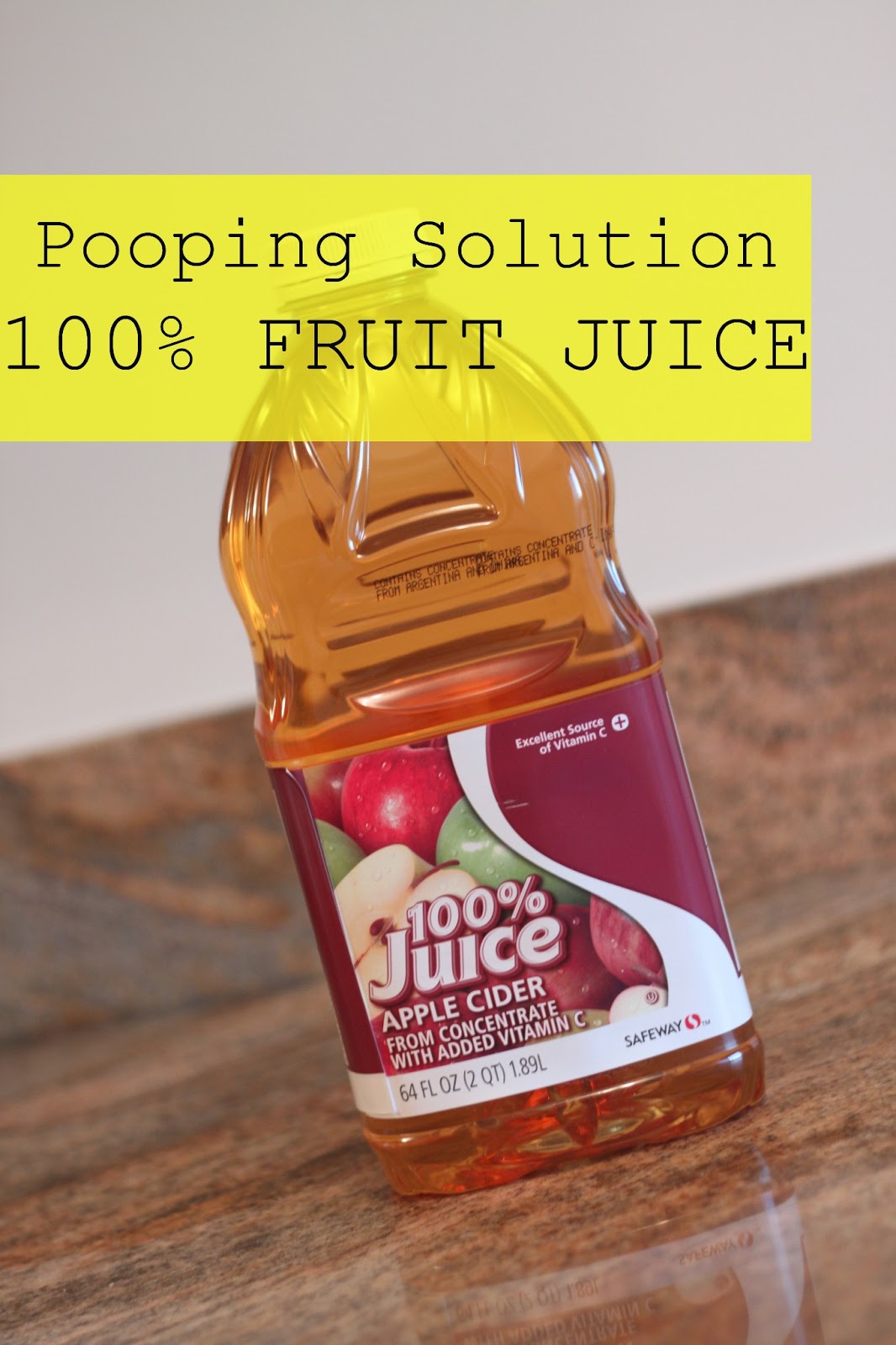 Pooping Solutions Fruit Juice