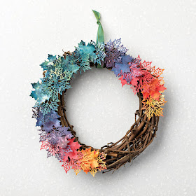 Stampin' Up! Fall Wreath ~ See a Silhouette + Seasonal Layers Dies