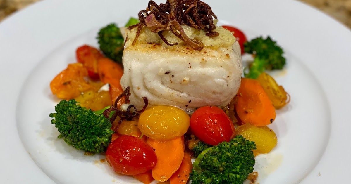 GREAT EATS HAWAII HALIBUT WITH LEMON BUTTER AND FRIED SHALLOTS