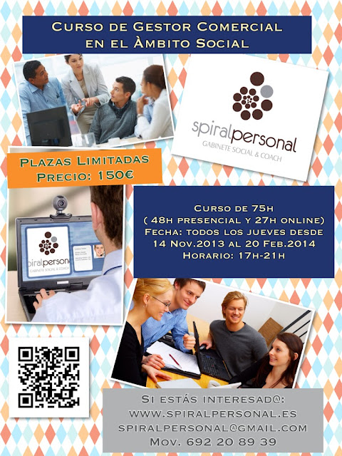 Nos Adaptamos a Nuestros Aluman@s. CAMBIO DE FECHA Y HORA. Curso de Gestor Comercial en el Ámbito Social