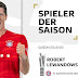 Lewandowski é eleito o melhor jogador do Campeonato Alemão; Sancho e Havertz completam o pódio