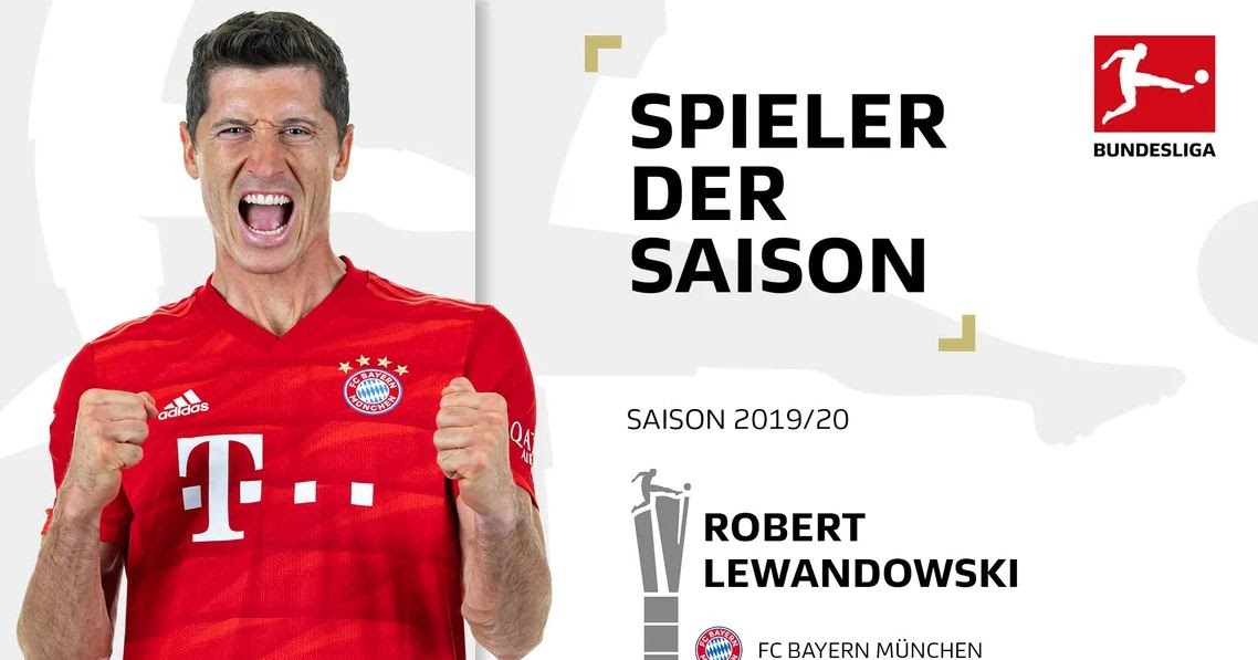 Lewandowski é eleito o melhor jogador da temporada 2020/2021 no futebol  alemão