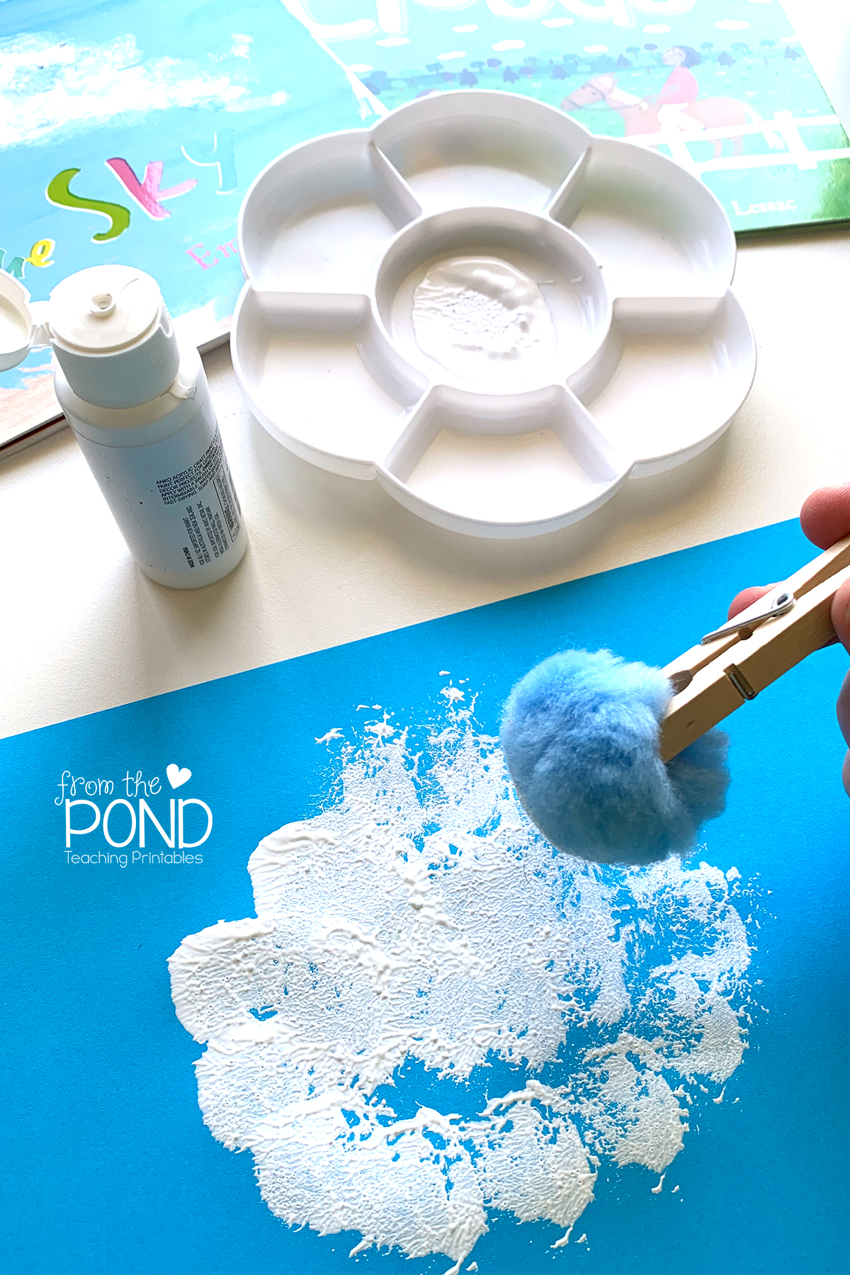 Cloud Art Project with Handwriting From the Pond