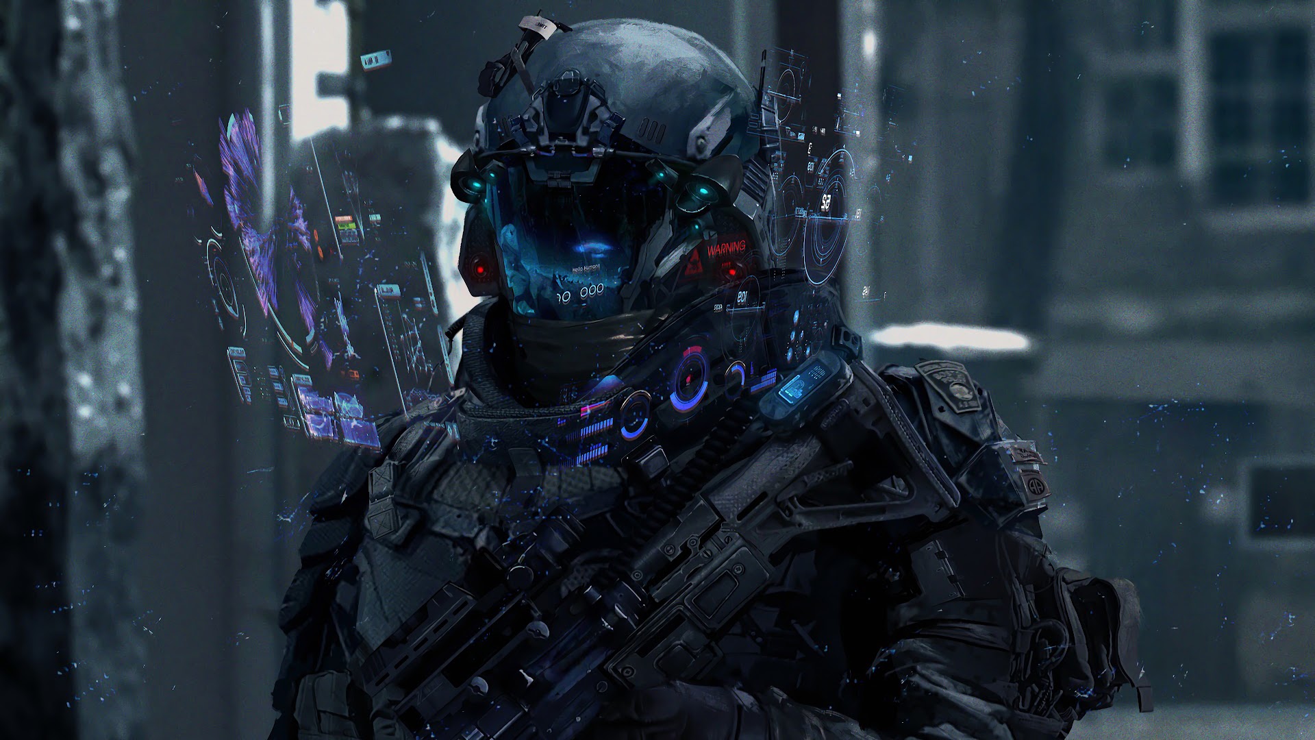 Sci-Fi, Soldier, Art, 4K, 3840x2160, #7 Wallpaper PC Desktop