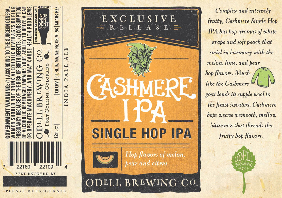 Odell Cashmere IPA Single Hop IPA 2019 Exclusive Release mybeerbuzz