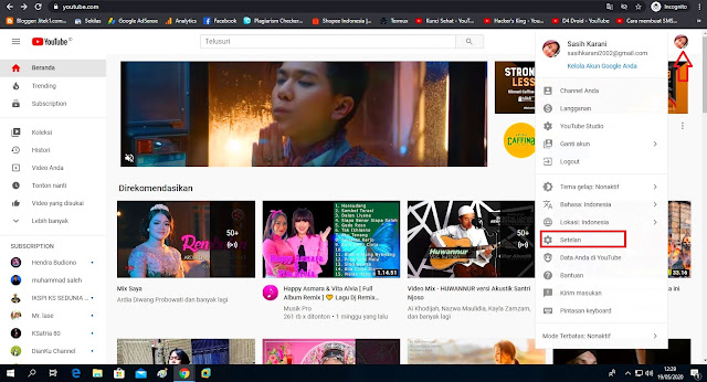 cara membuat akun youtube