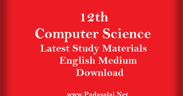 12th computer science new syllabus guide pdf download
