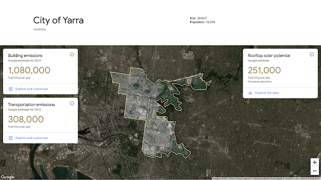 Image of the City of Yarra in Environmental Insights Explorer