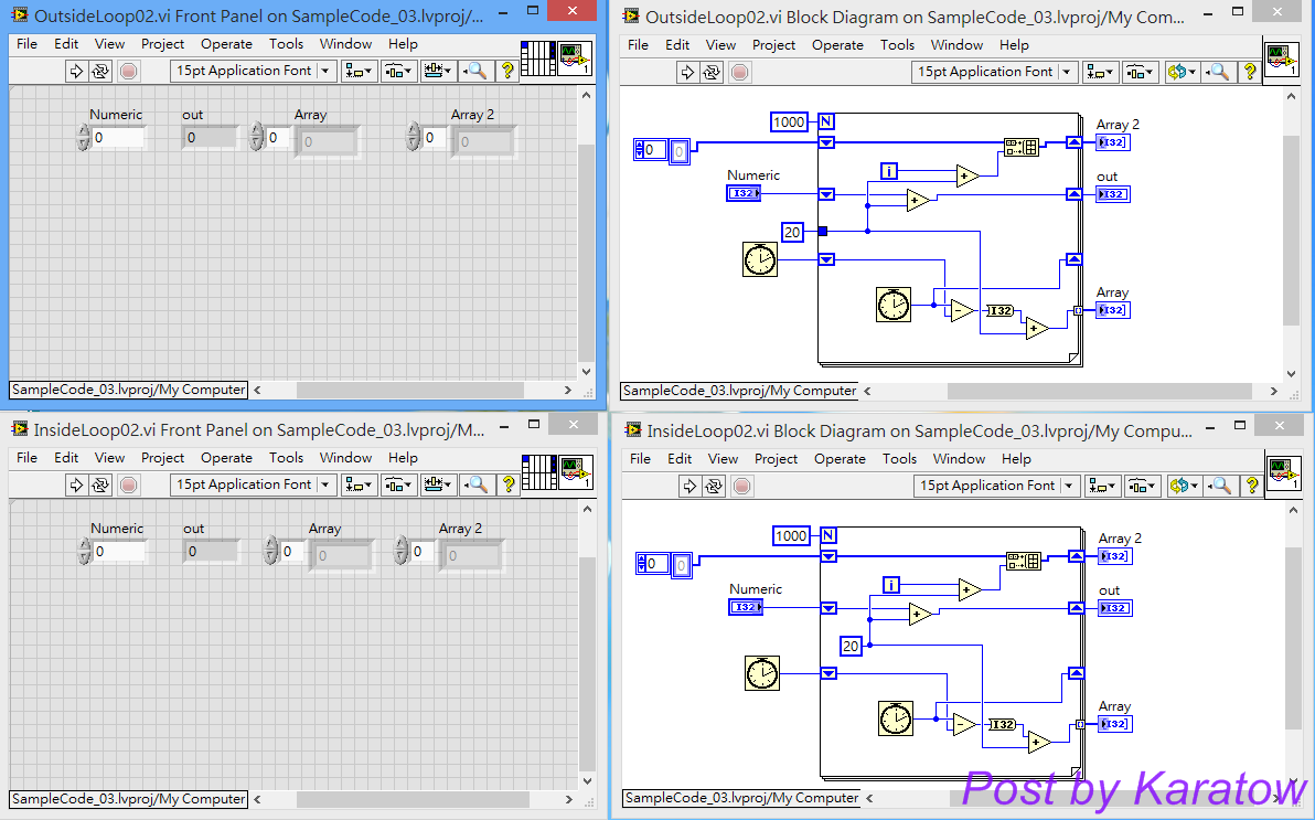 LabVIEW 的深入研究 [原創] Constant inside/outside loops