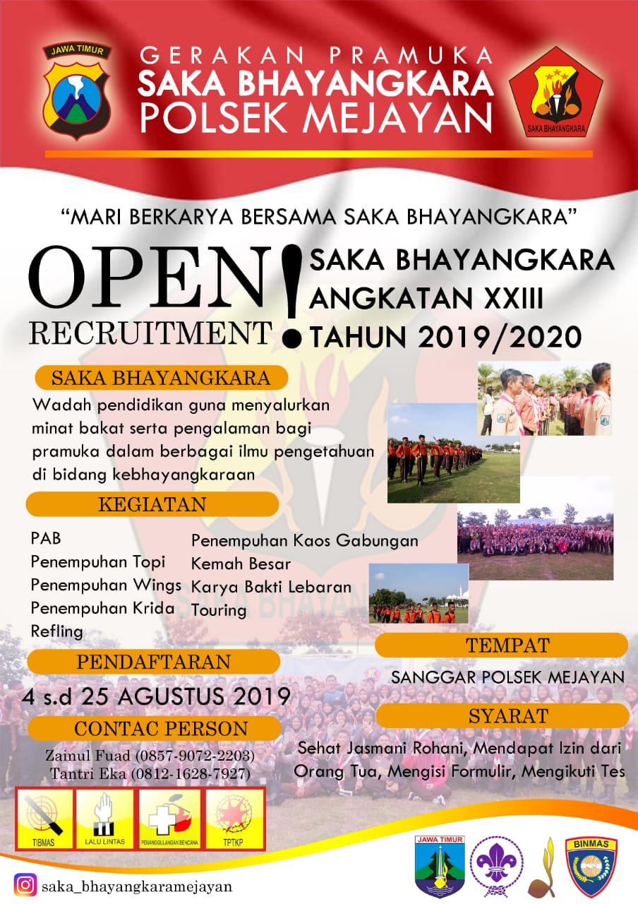 Formulir Pendaftaran Saka Bhayangkara Saka Bhayangkara Polsek Mejayan