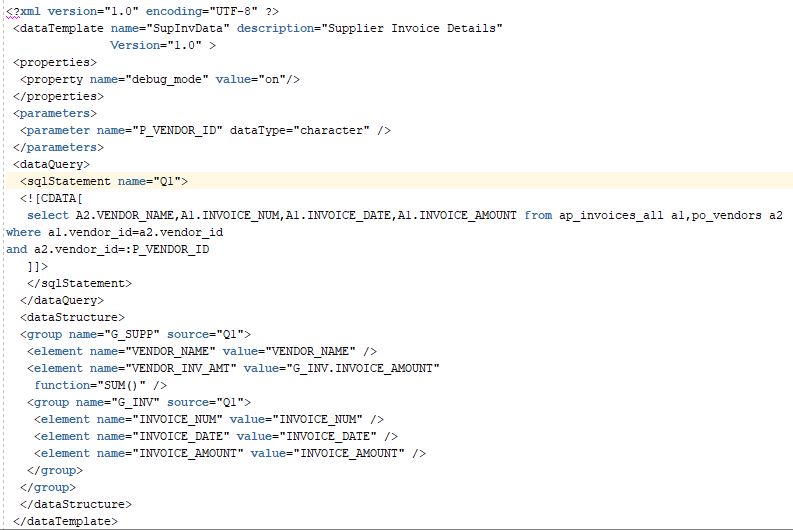 Oracle Application's Blog XML Publisher report registration steps in
