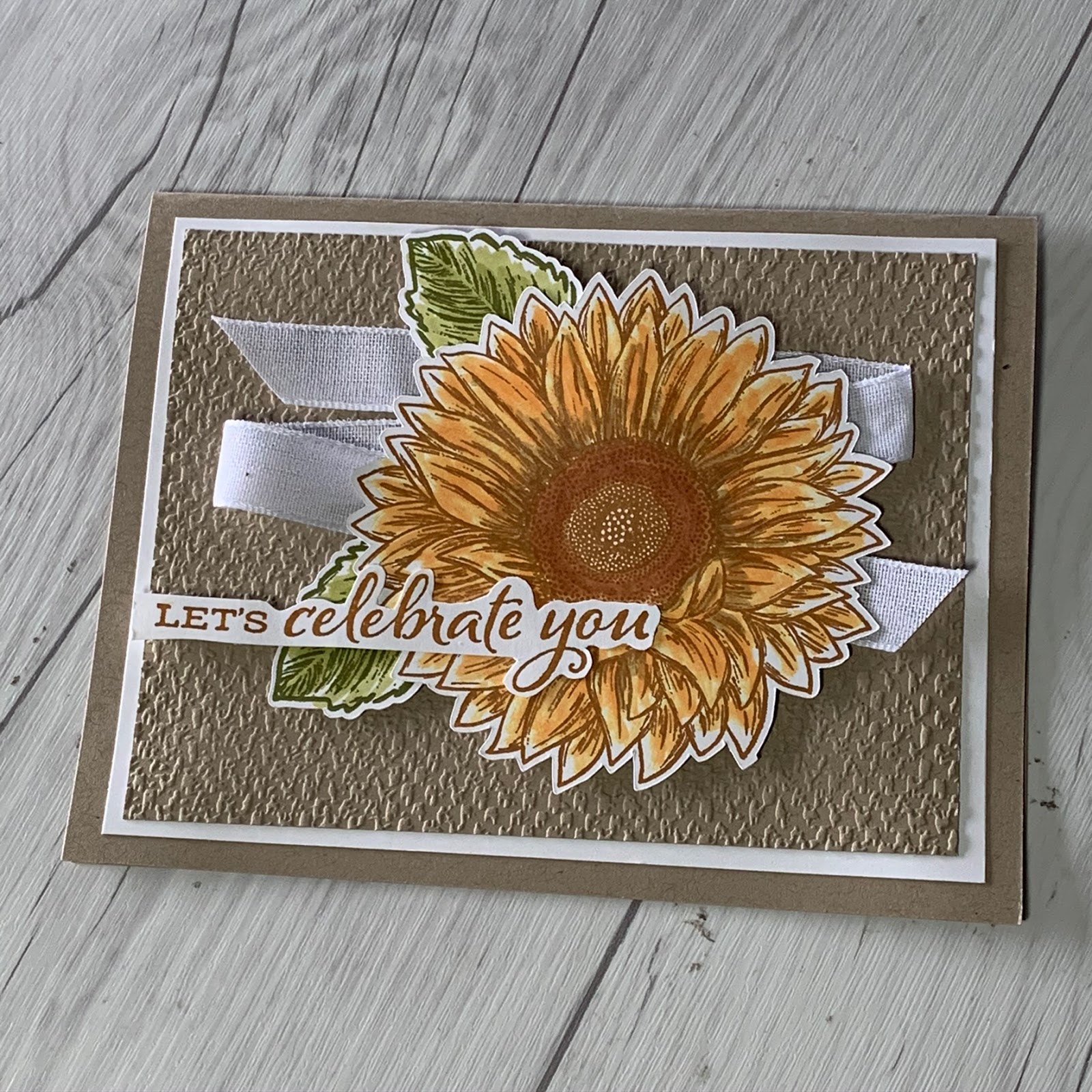 A Cheerful Sunflower using the Celebrate Sunflowers Stamp Set Stamped