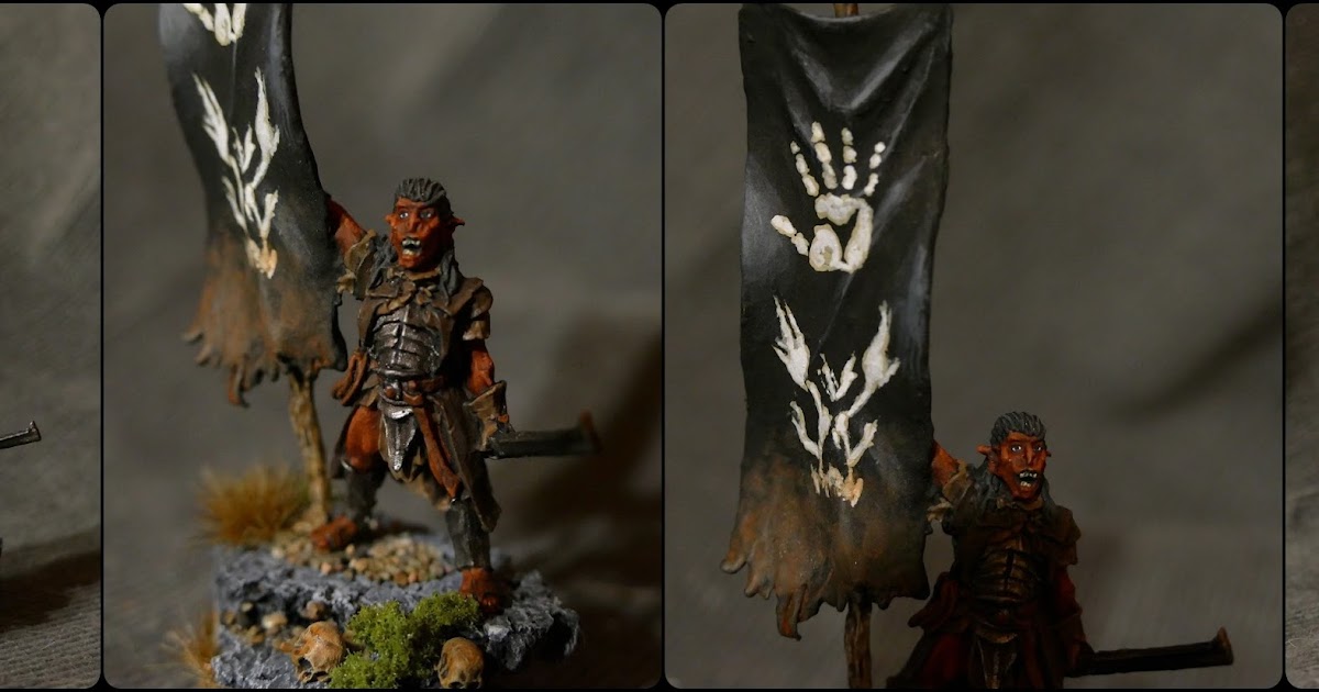 Painting Middle Earth Isengard Uruk Hai Banner Conversion
