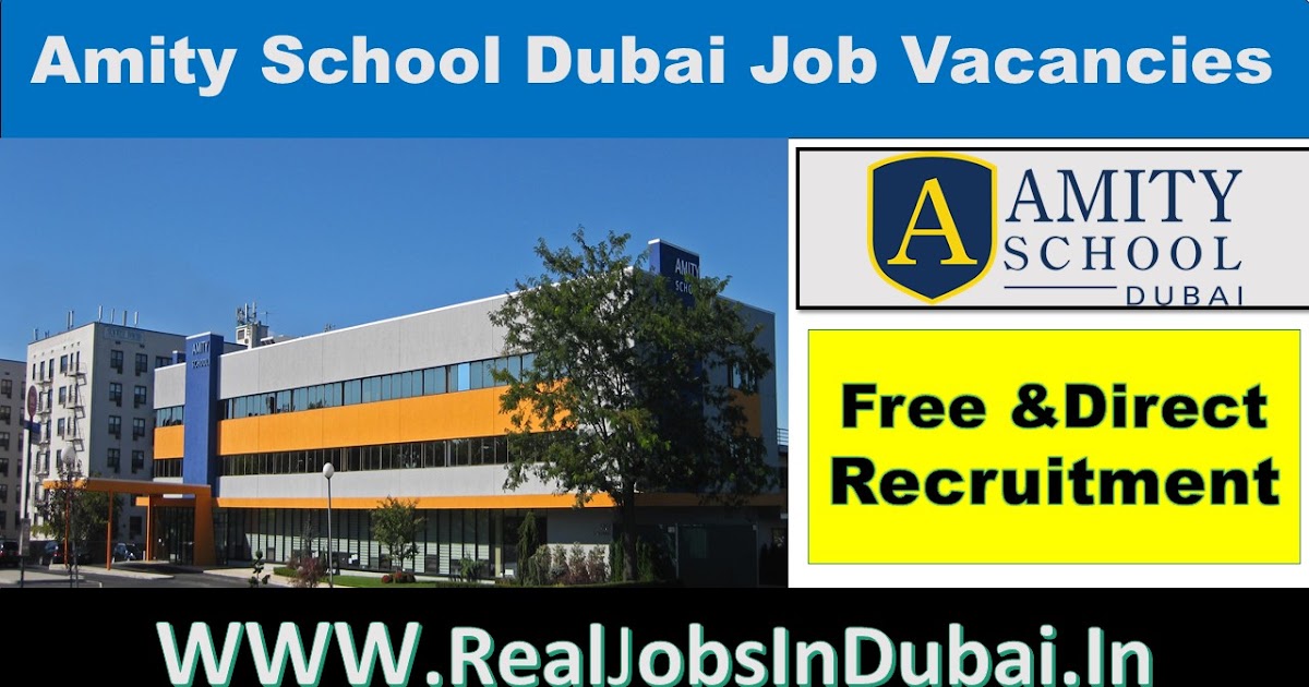 Amity School Dubai Jobs Teaching Jobs In Dubai