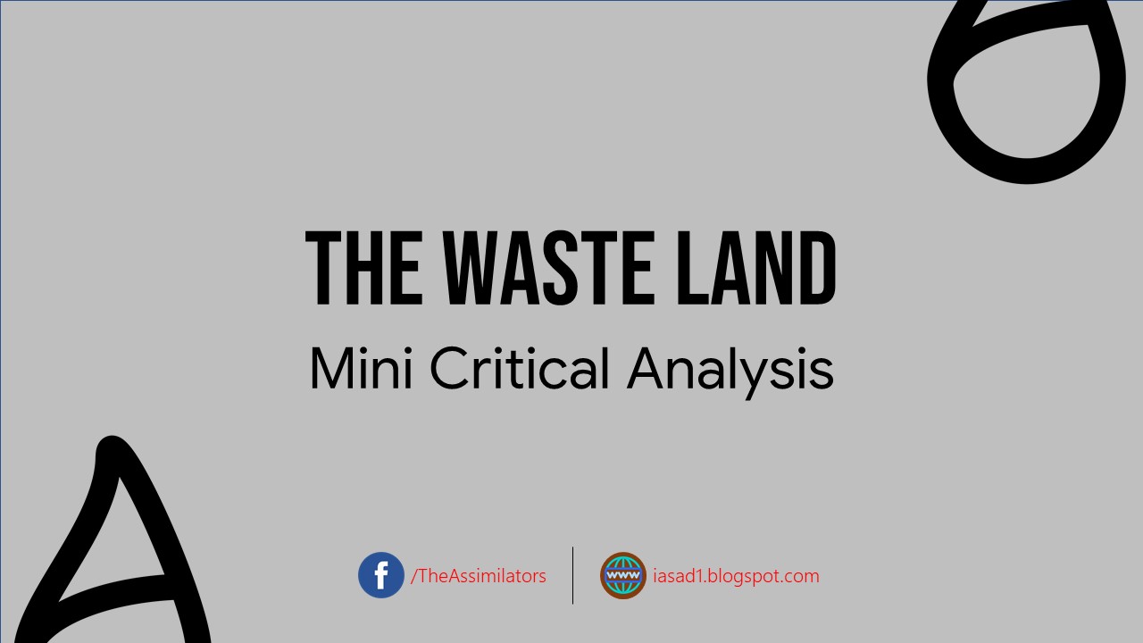 Critical Analysis - The Waste Land