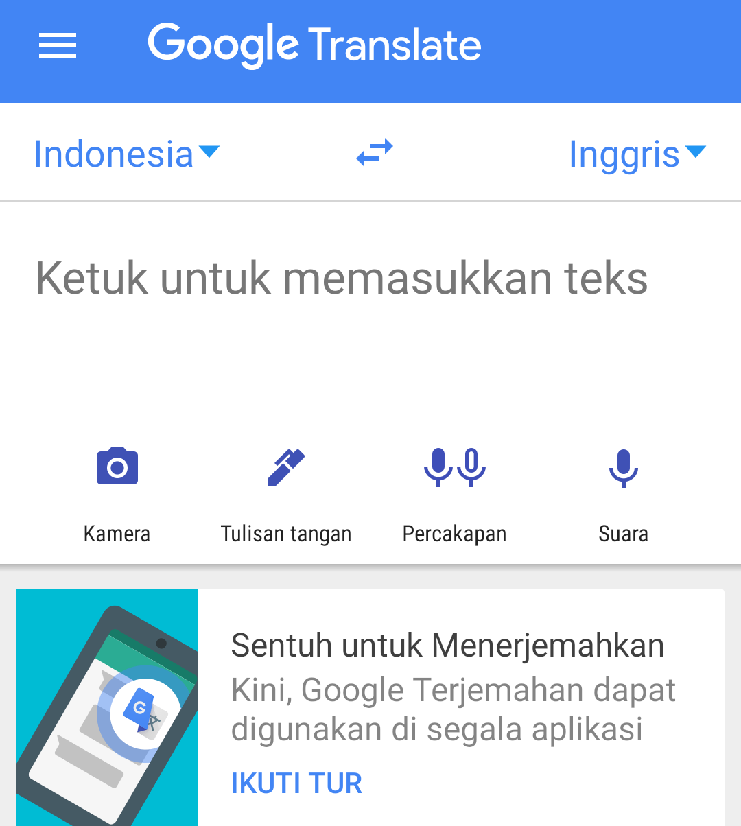 Google terjemahan inggris-indonesia