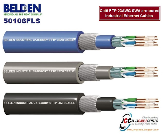 JAVA CABLE CENTER BELDEN CAT6 FTP 50106FLS 23AWG SWA ARMORED (Original
