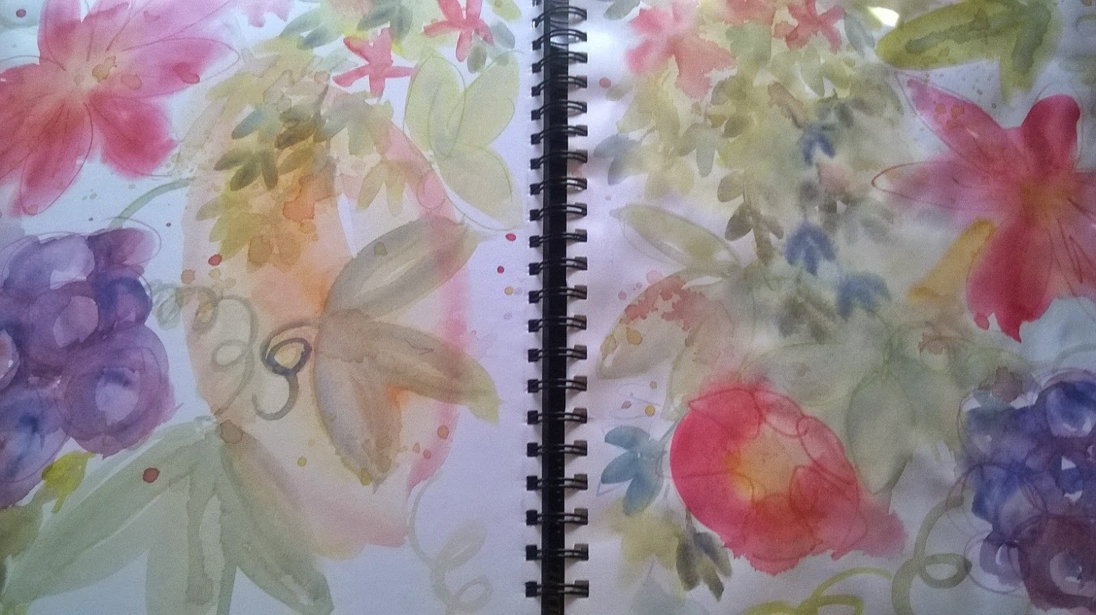 PAINTING IN TUSCANY Floral sketchbook!