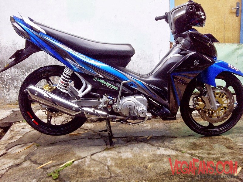 Jupiter Z New Biru Hitam Modif Standar Simple