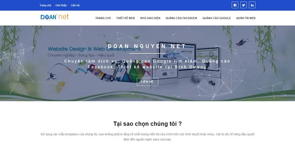 Chia sẻ giao diện blogspot Doan Nguyen Net 2019