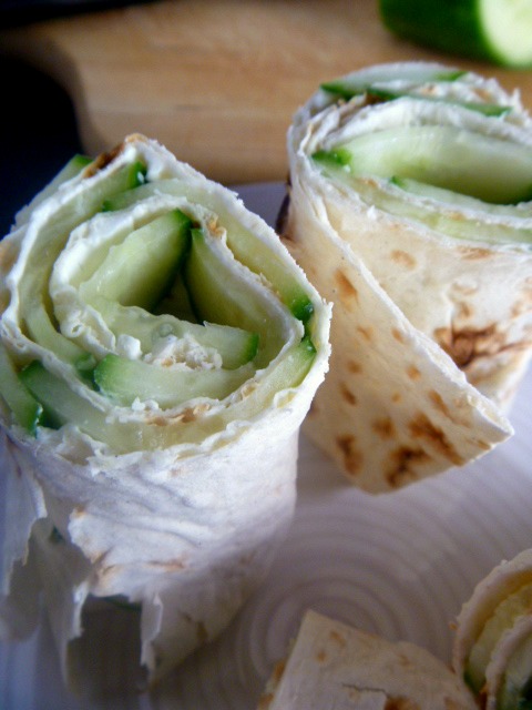 Cucumber and Cream Cheese Lavash Wraps are a SIMPLE snack or lunch you can make in a pinch! - Slice of Southern