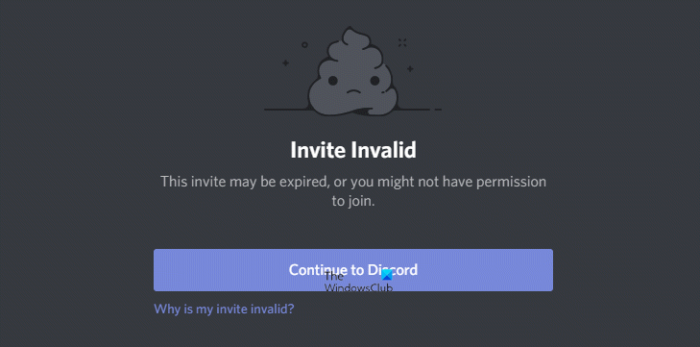 Discord에 Invalid Invite라고 표시되는 이유는 무엇입니까?