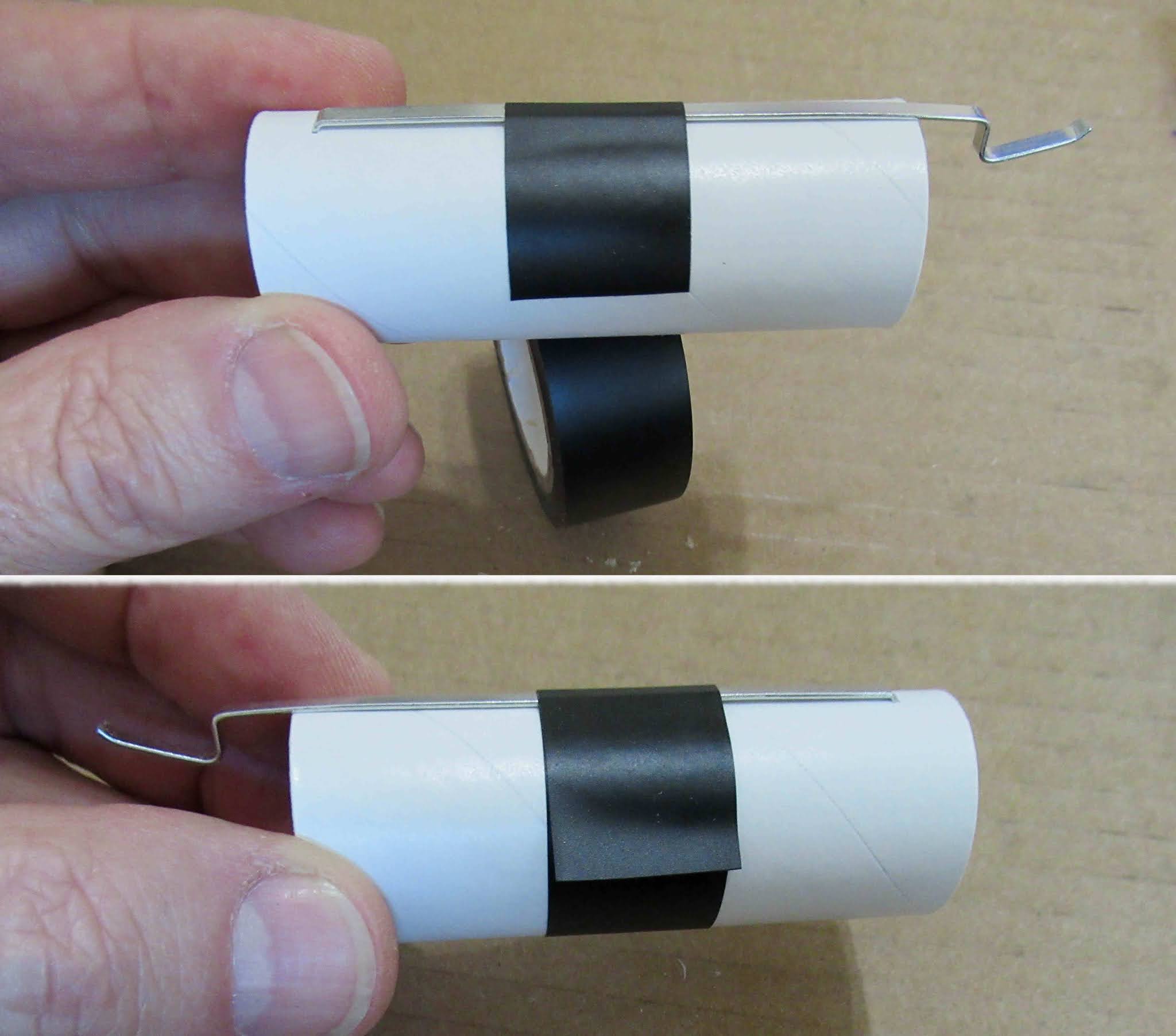 Model Rocket Building Engine Hook Tape Retention