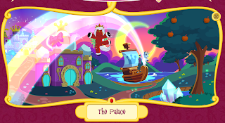 Screencap of The Palace part of the Filly world toy site.