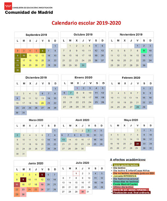 Calendario Escolar 2019 Misiones - ¡Imprímelo!