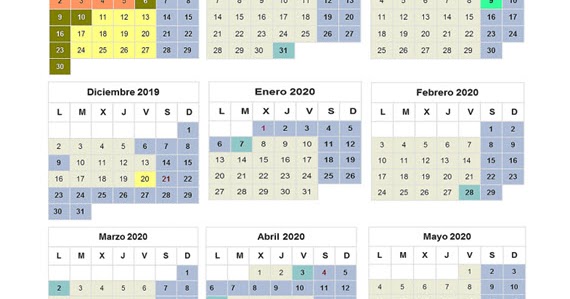 Calendario 2019 MZA para imprimir: El portal educativo más completo Calendario 2019 MZA para imprimir: El portal educativo más completo