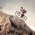 Cyclist Riding a Mountain