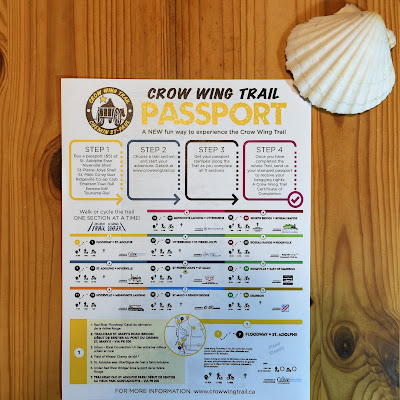Crow Wing Trail information sheet and Camino Shell.