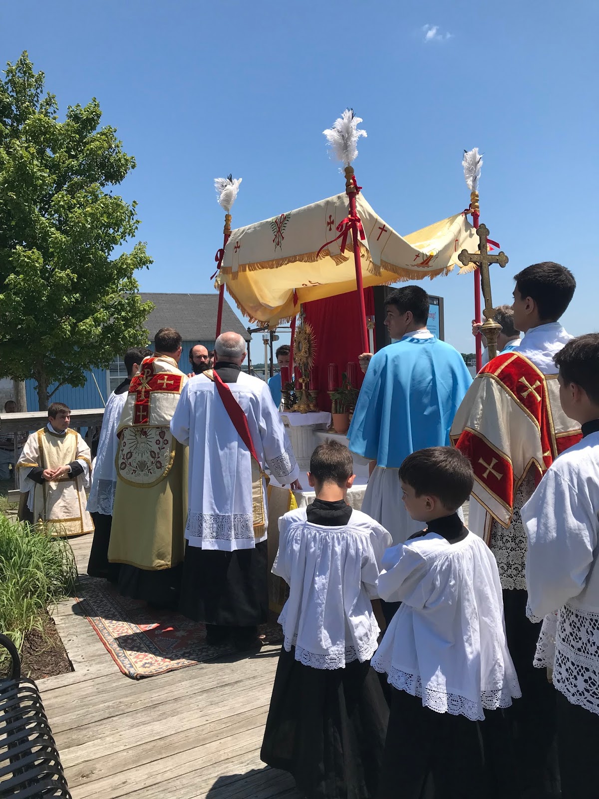 A Priest Life ((((,,)))) Corpus Christi procession today in Benedict